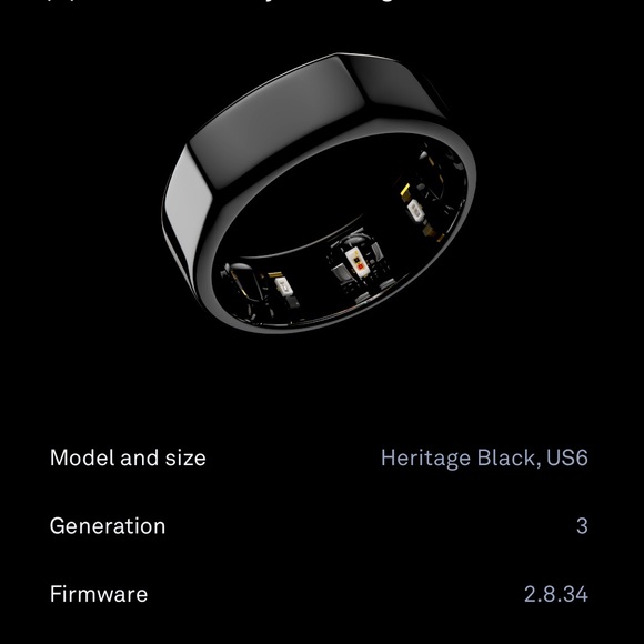 Oura Jewelry Oura Ring Size 6 Black Gen 3 Poshmark